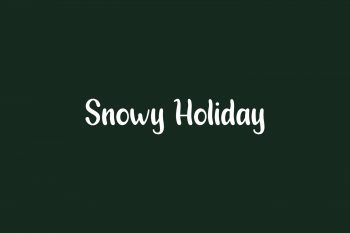 Snowy Holiday Free Font