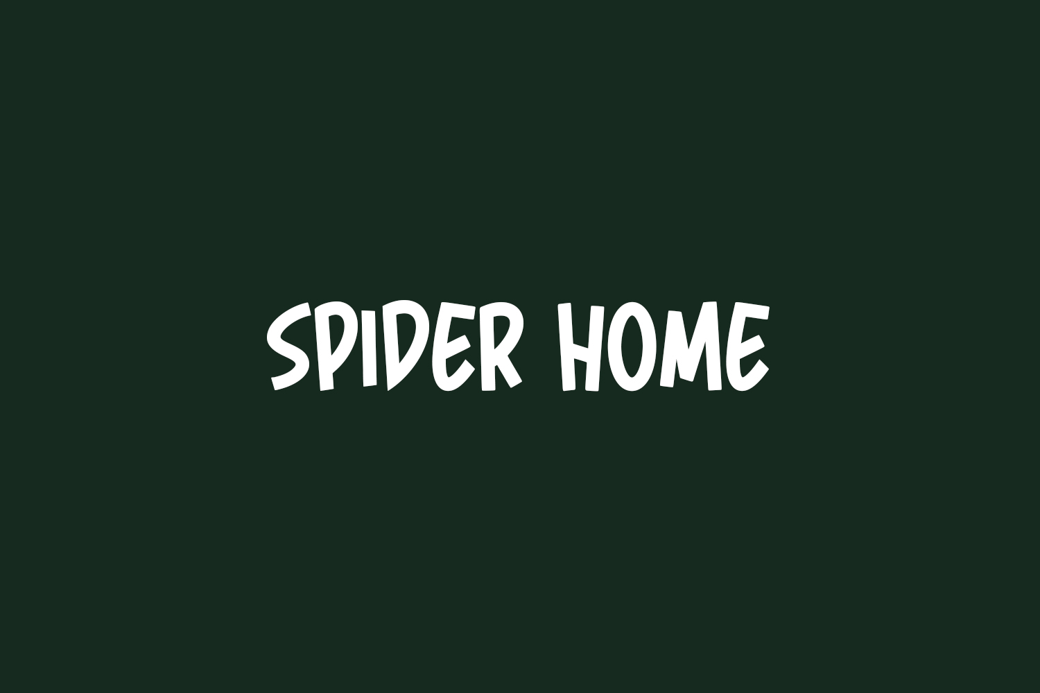Spider Home Free Font