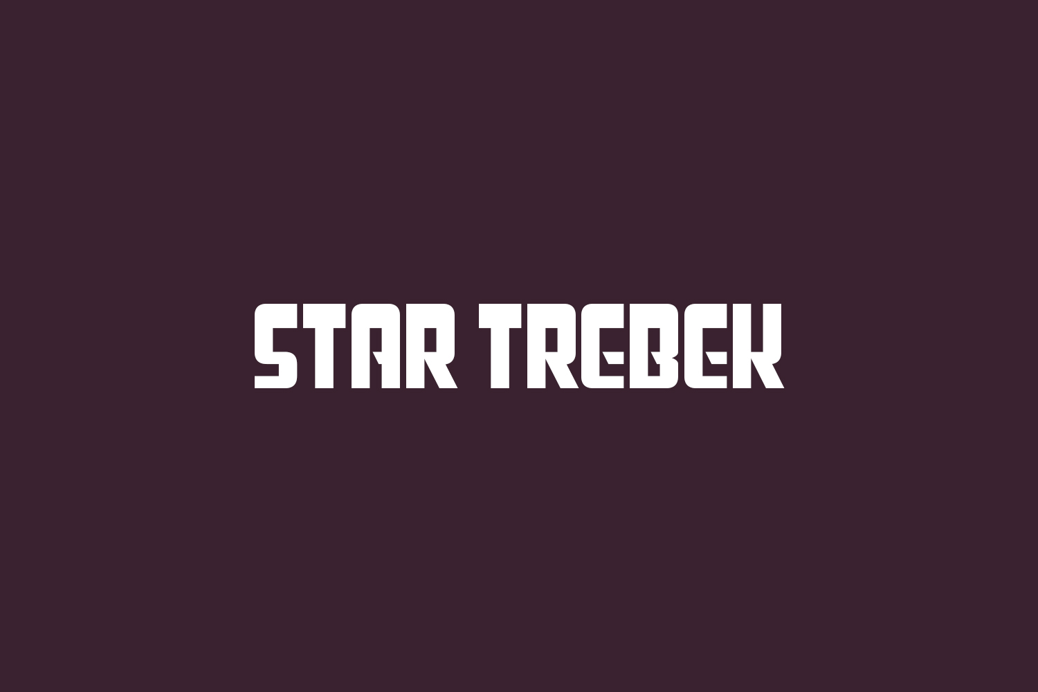 Star Trebek Free Font