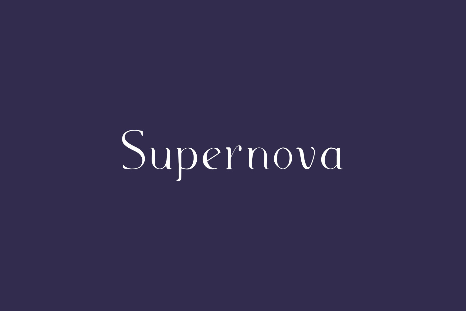 Supernova Free Font