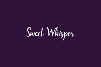 Sweet Whisper Free Font