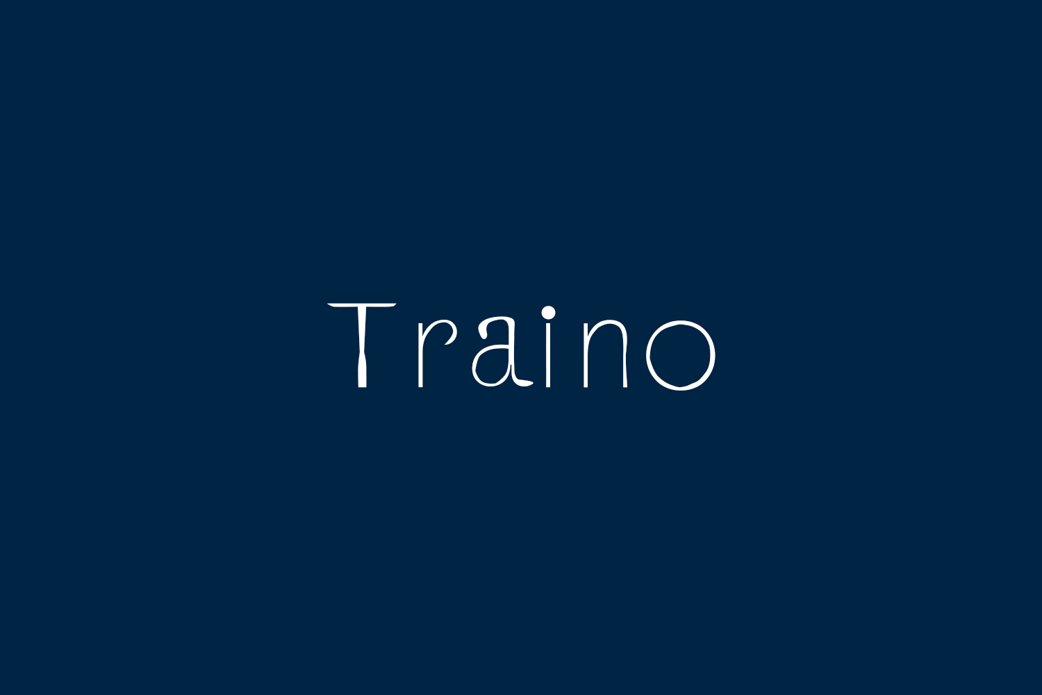 Traino Free Font