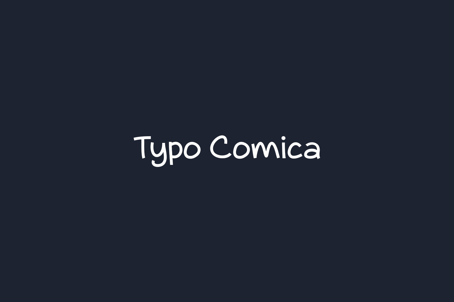 Typo Comica Free Font