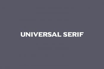 Universal Serif Free Font