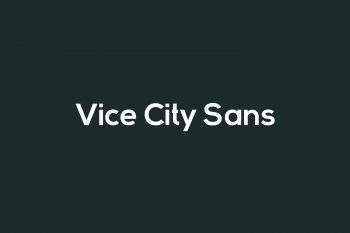 Vice City Sans Free Font