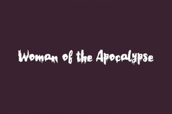 Woman of the Apocalypse Free Font