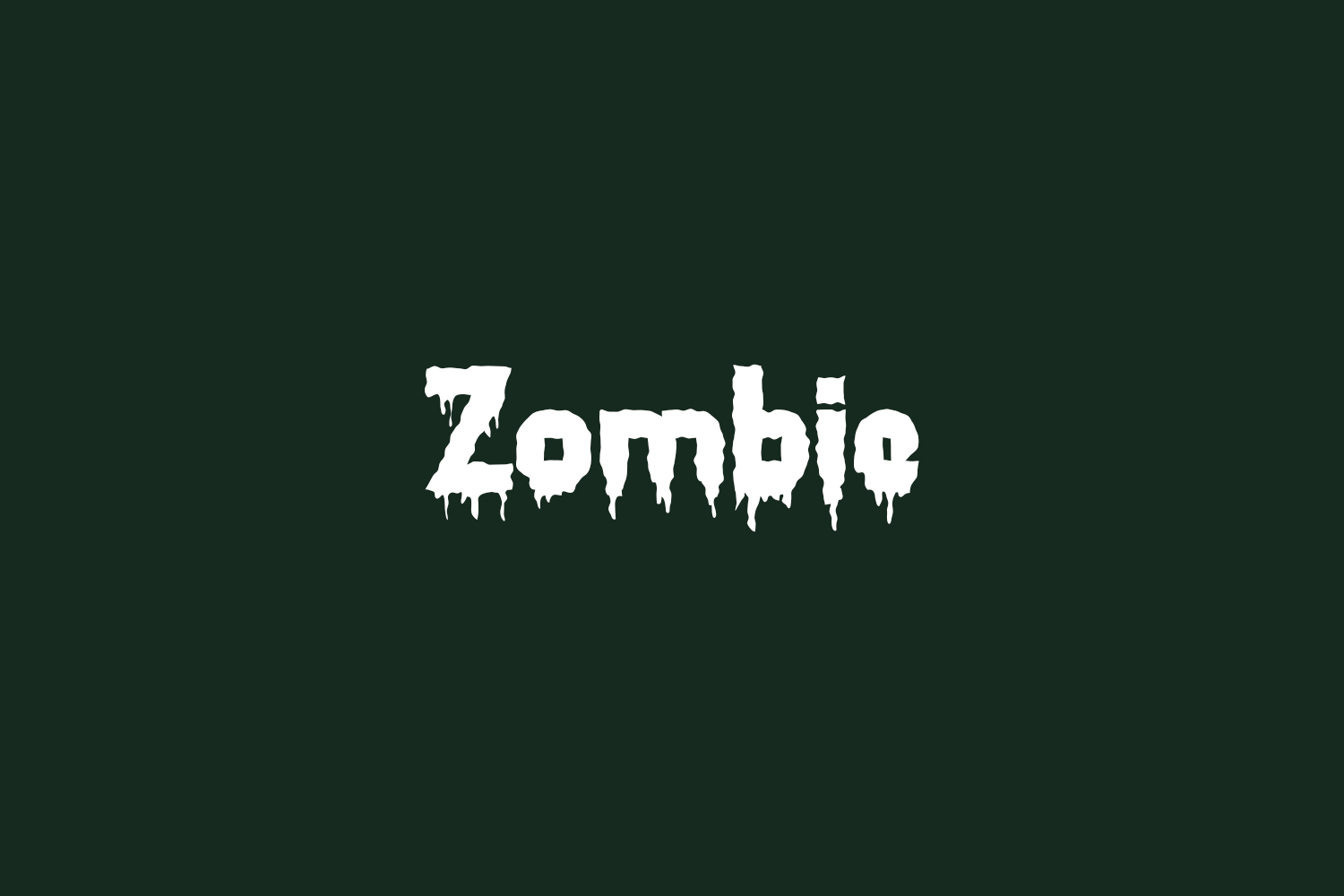 Zombie Free Font