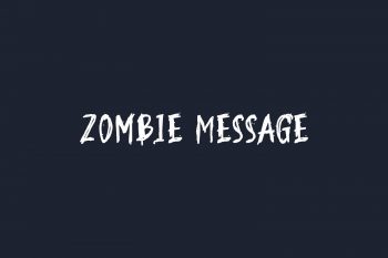 Zombie Message Free Font