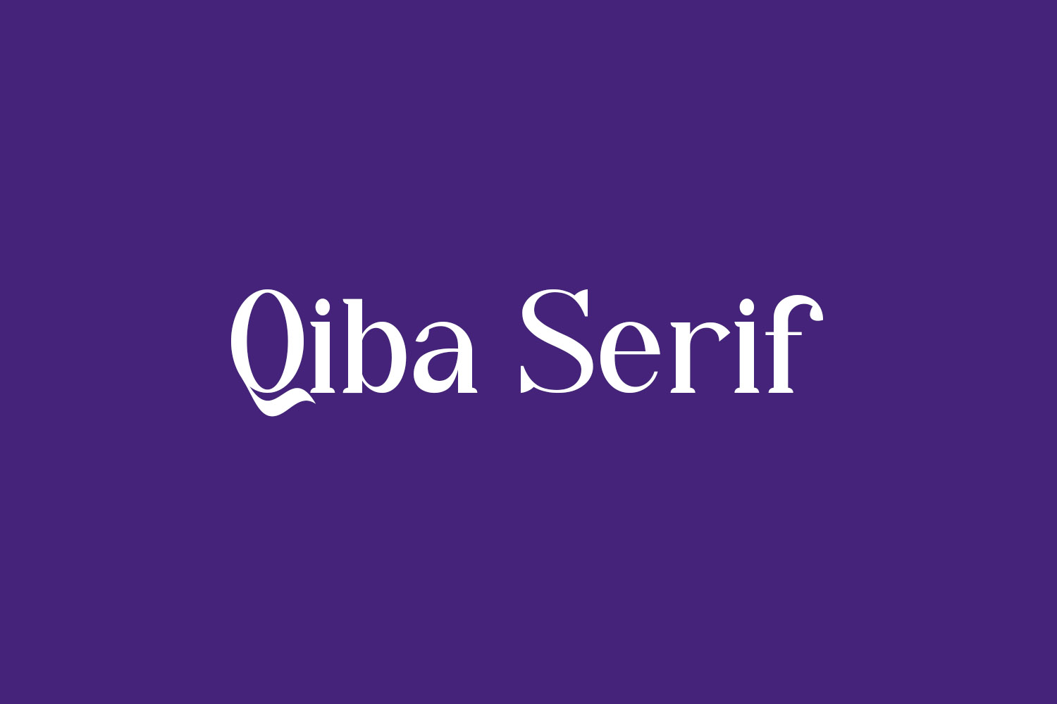 Qiba Serif Free Font