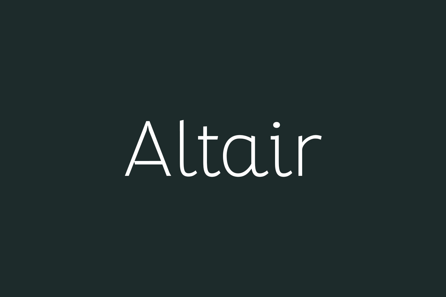 Altair Free Font