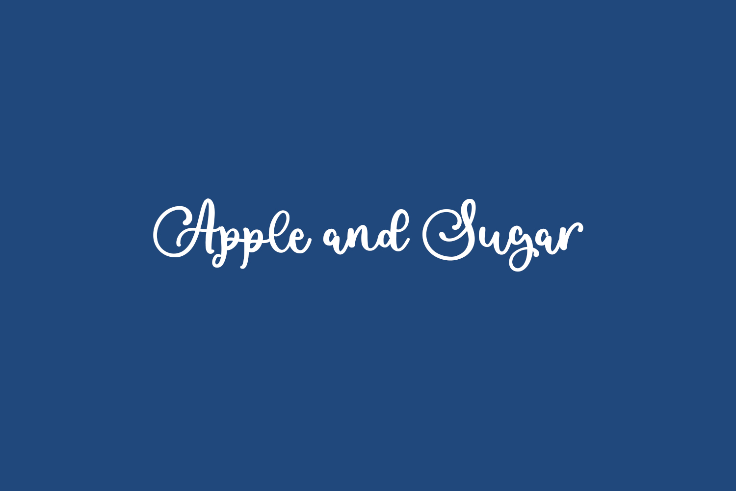 Apple and Sugar | Fonts Shmonts