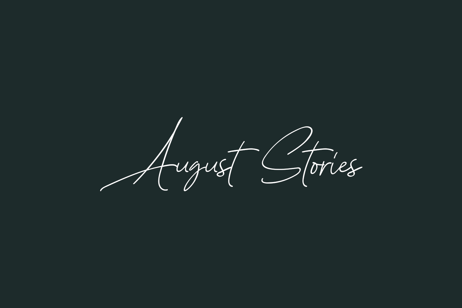 August Stories Free Font