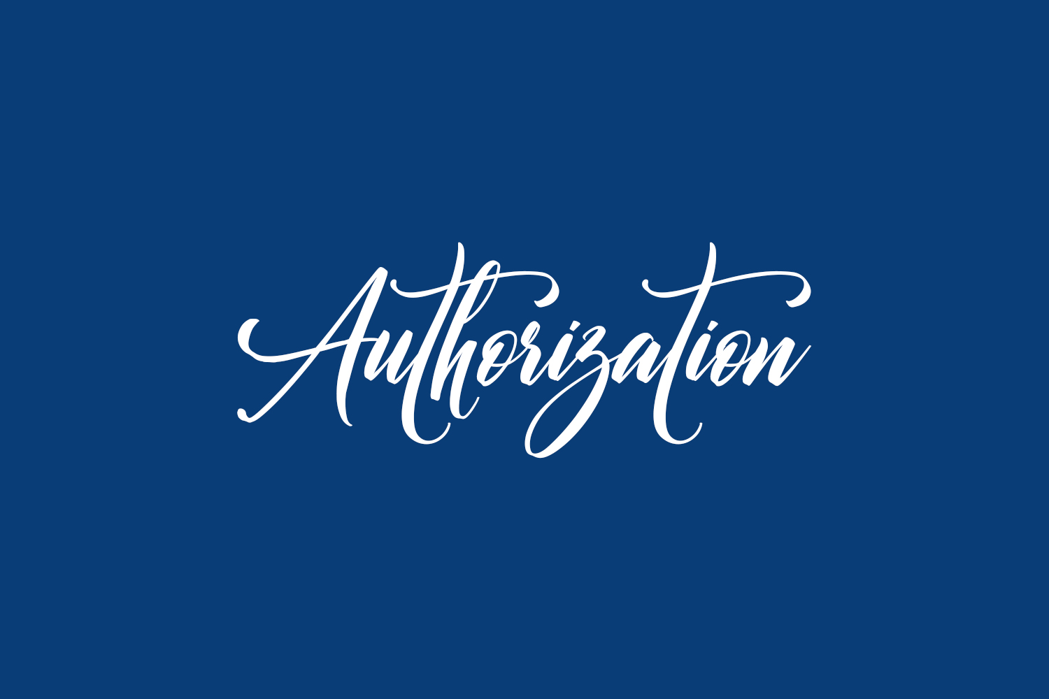 Authorization Free Font