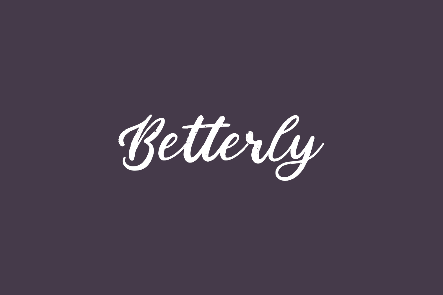 Betterly Free Font