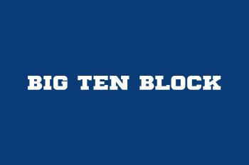 Big Ten Block Free Font