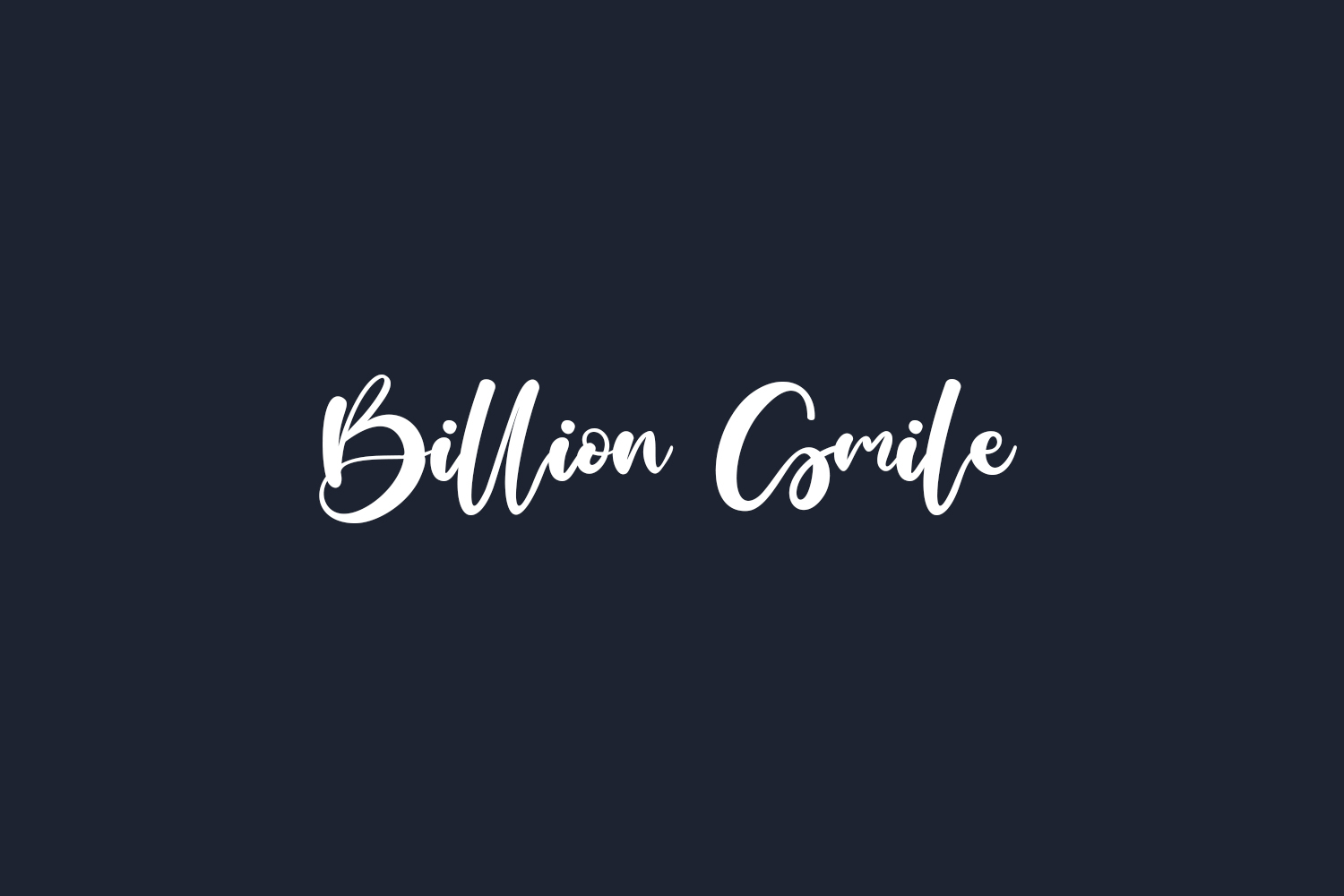 Billion Smile Free Font