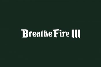 Breathe Fire III Free Font