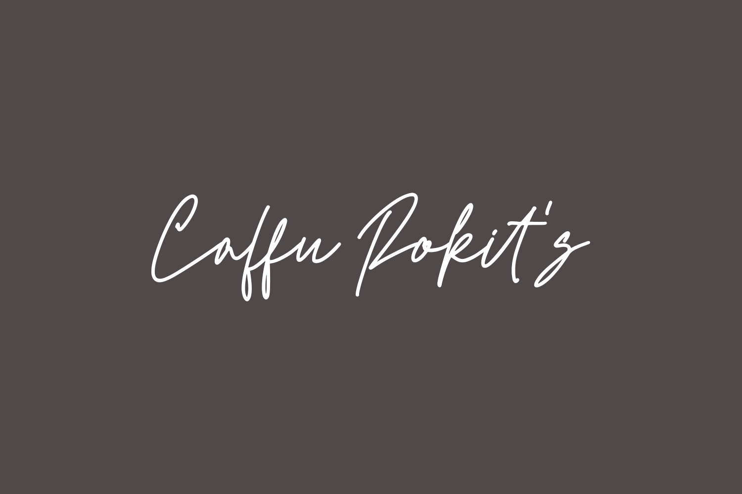 Caffu Rokit's Free Font