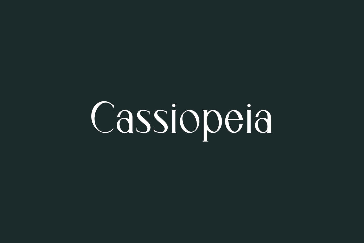 Cassiopeia Free Font