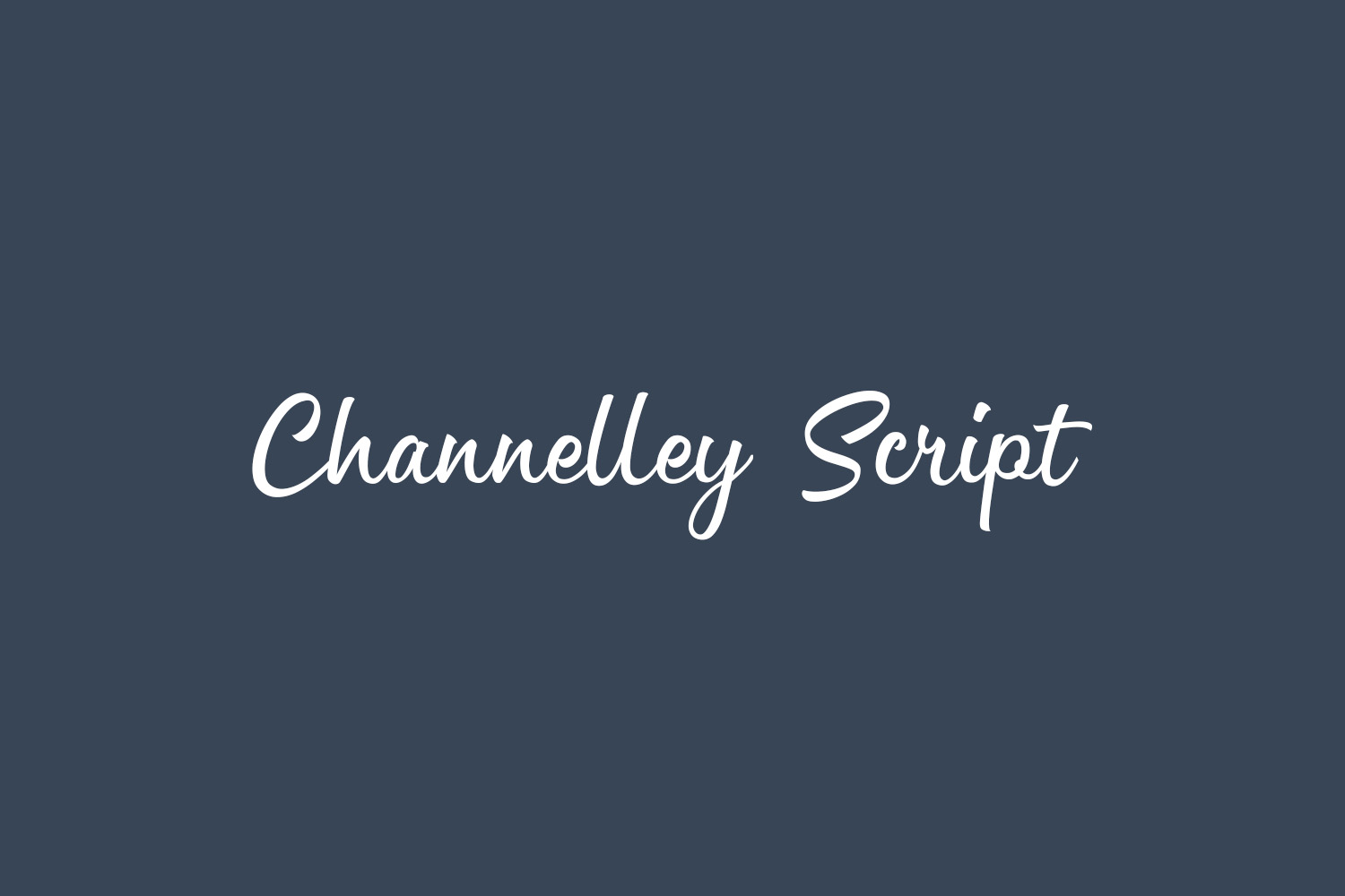 Channelley Script Free Font