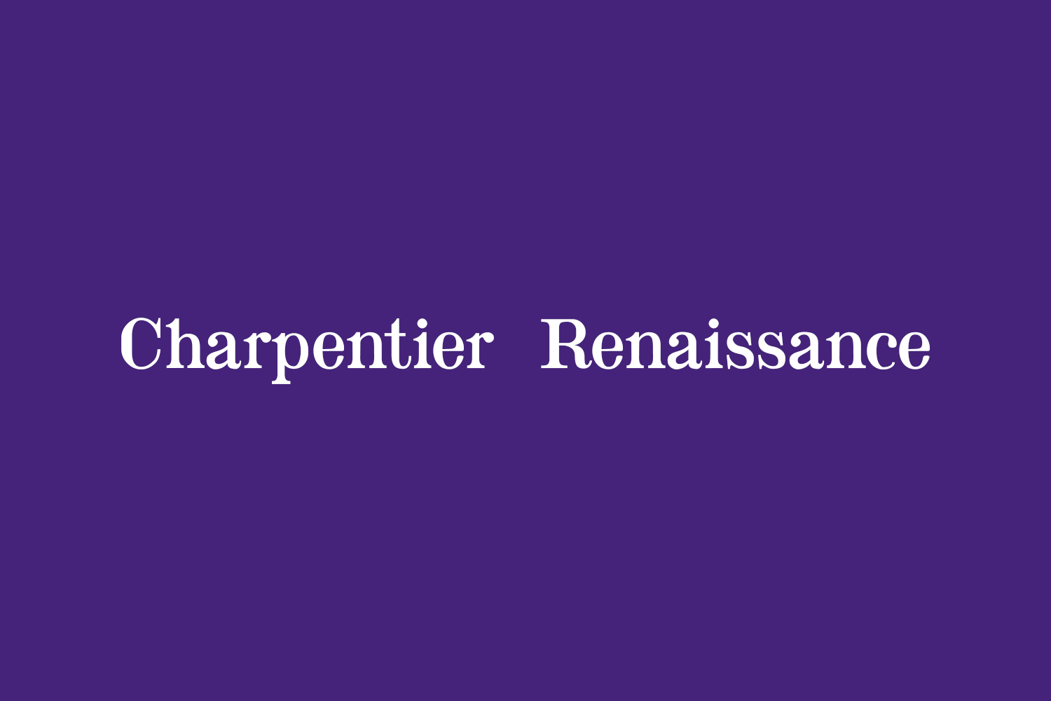 Charpentier Renaissance Free Font