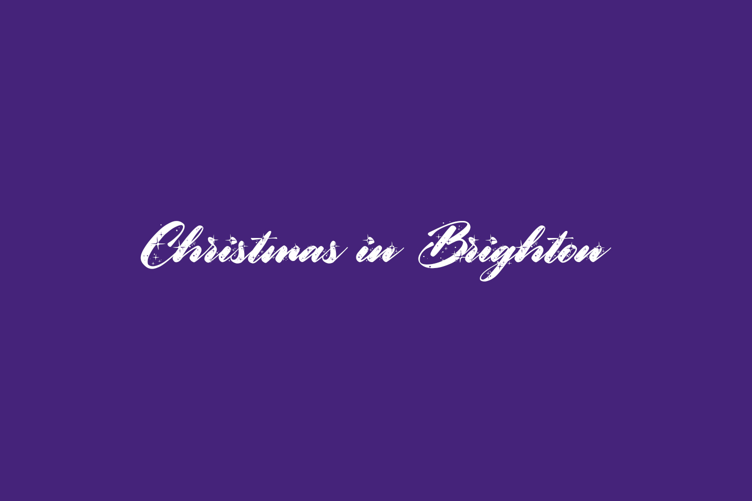 Christmas in Brighton Free Font