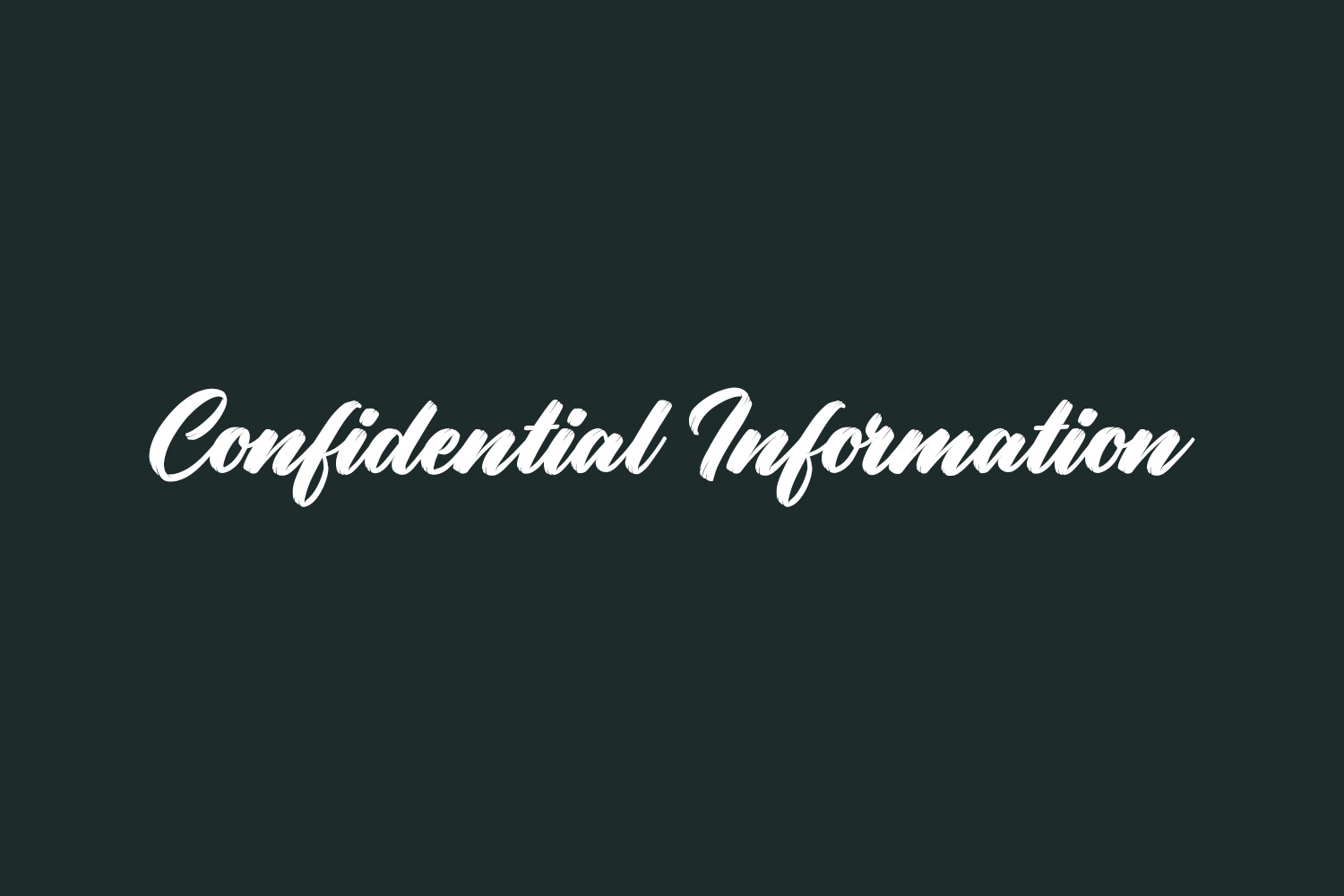 Confidential Information Free Font