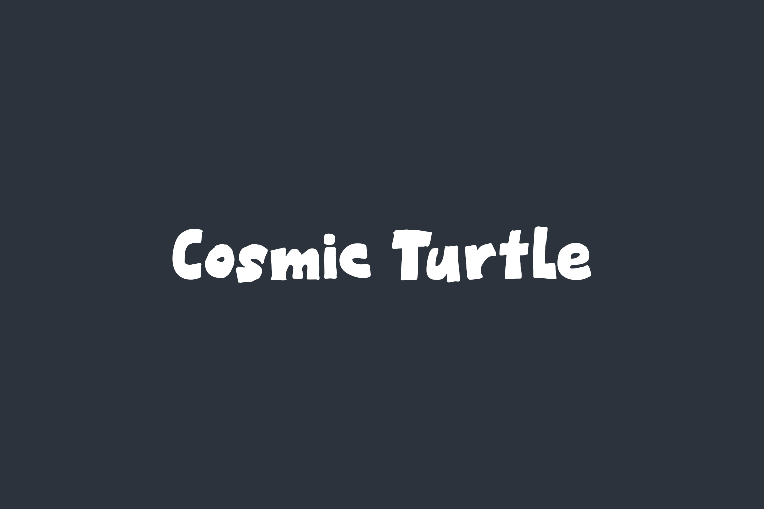 Cosmic Turtle Free Font