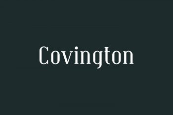 Covington Free Font