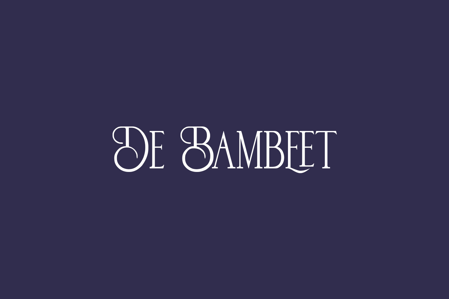 De Bambeet Free Font