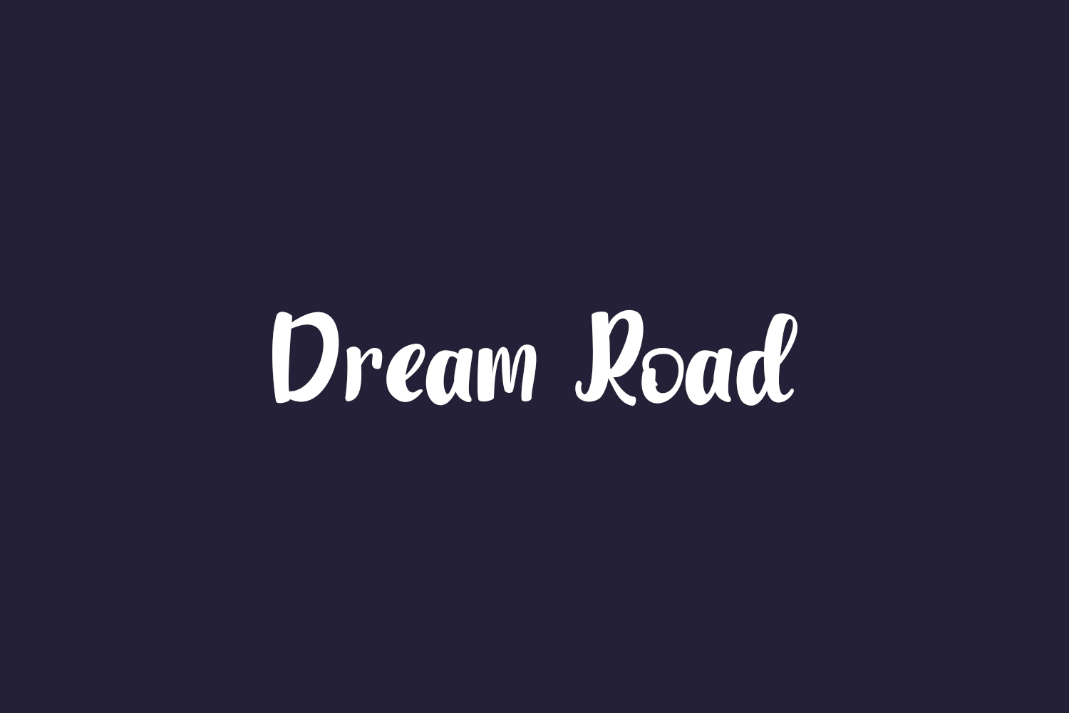 Dream Road Free Font