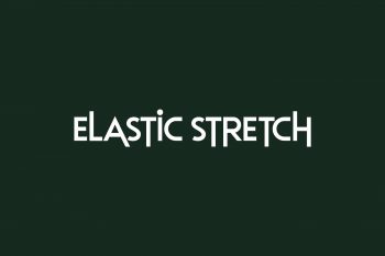 Elastic Stretch Free Font