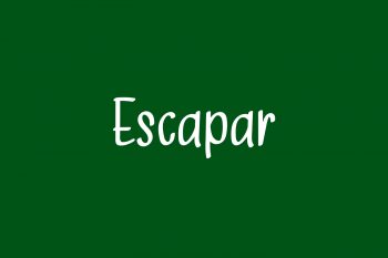 Escapar Free Font