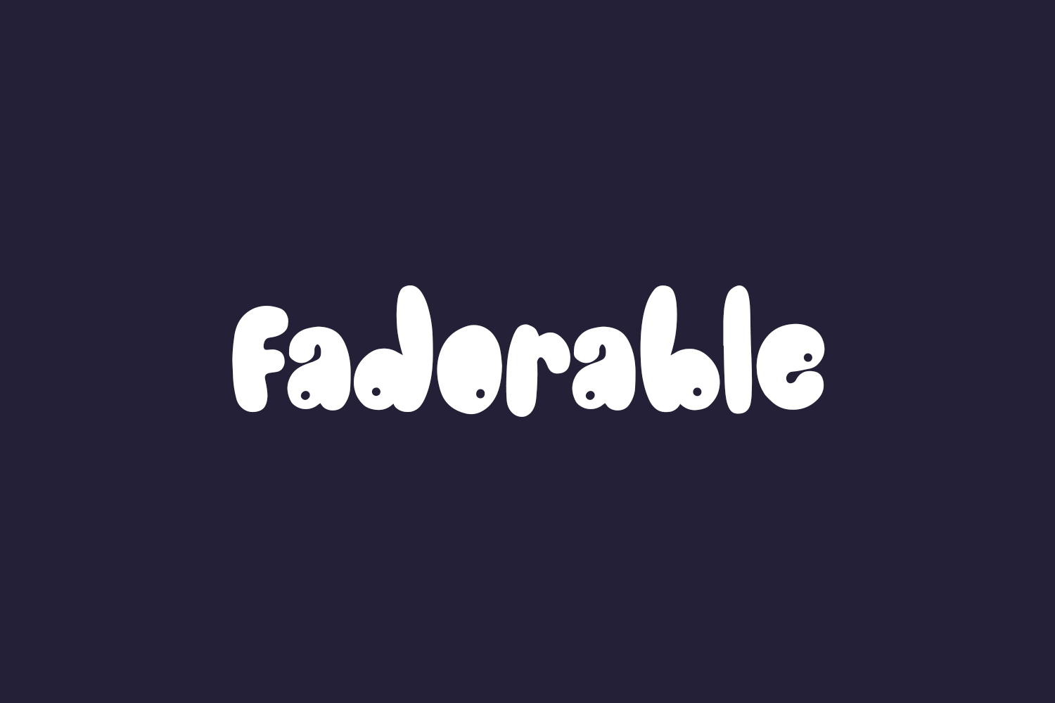 Fadorable Free Font
