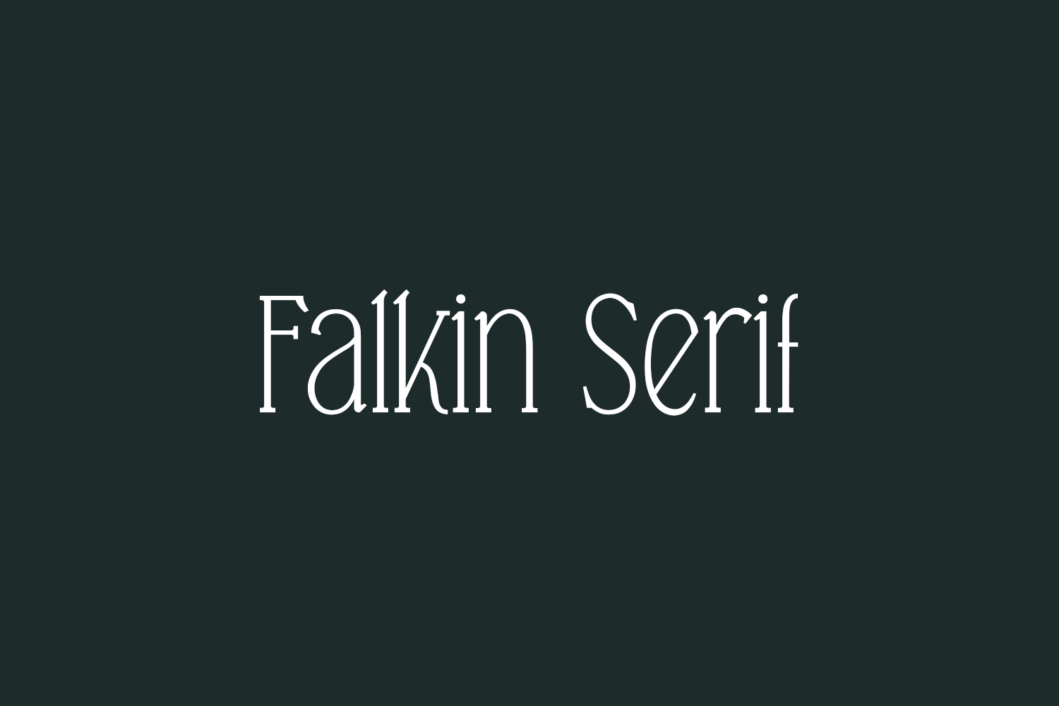 Falkin Serif Free Font