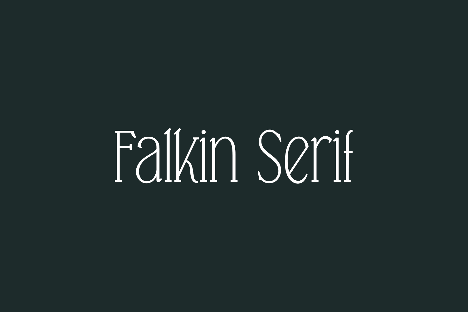 Falkin Serif Free Font