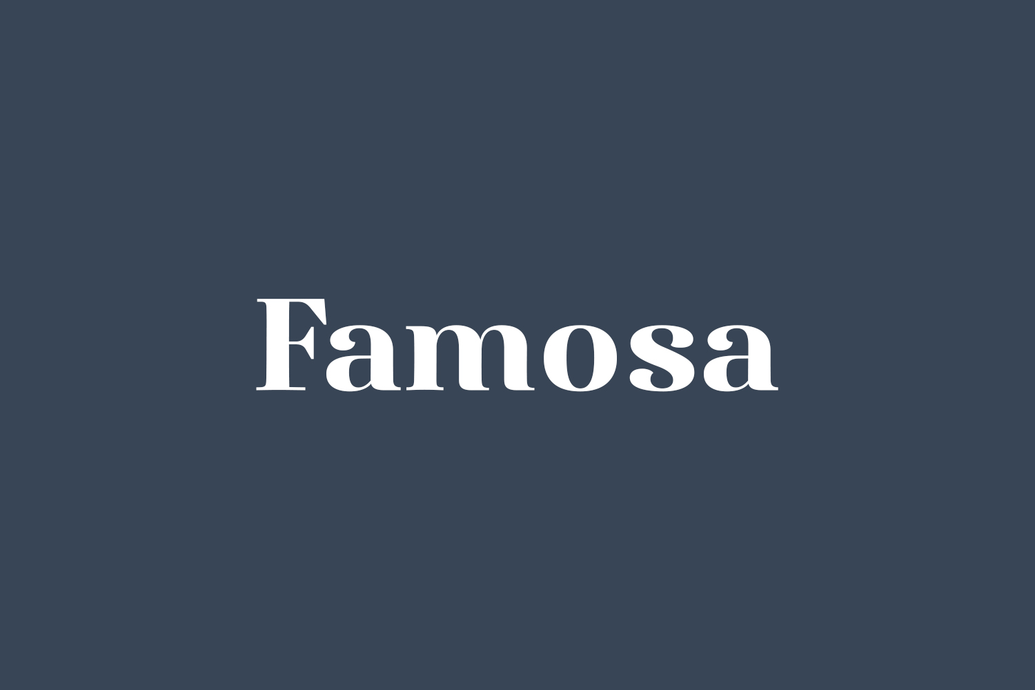 Famosa Free Font