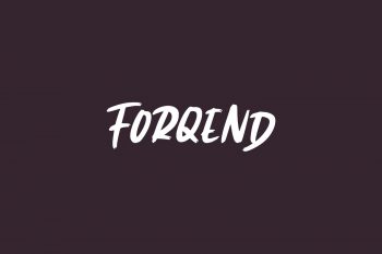 Forqend Free Font