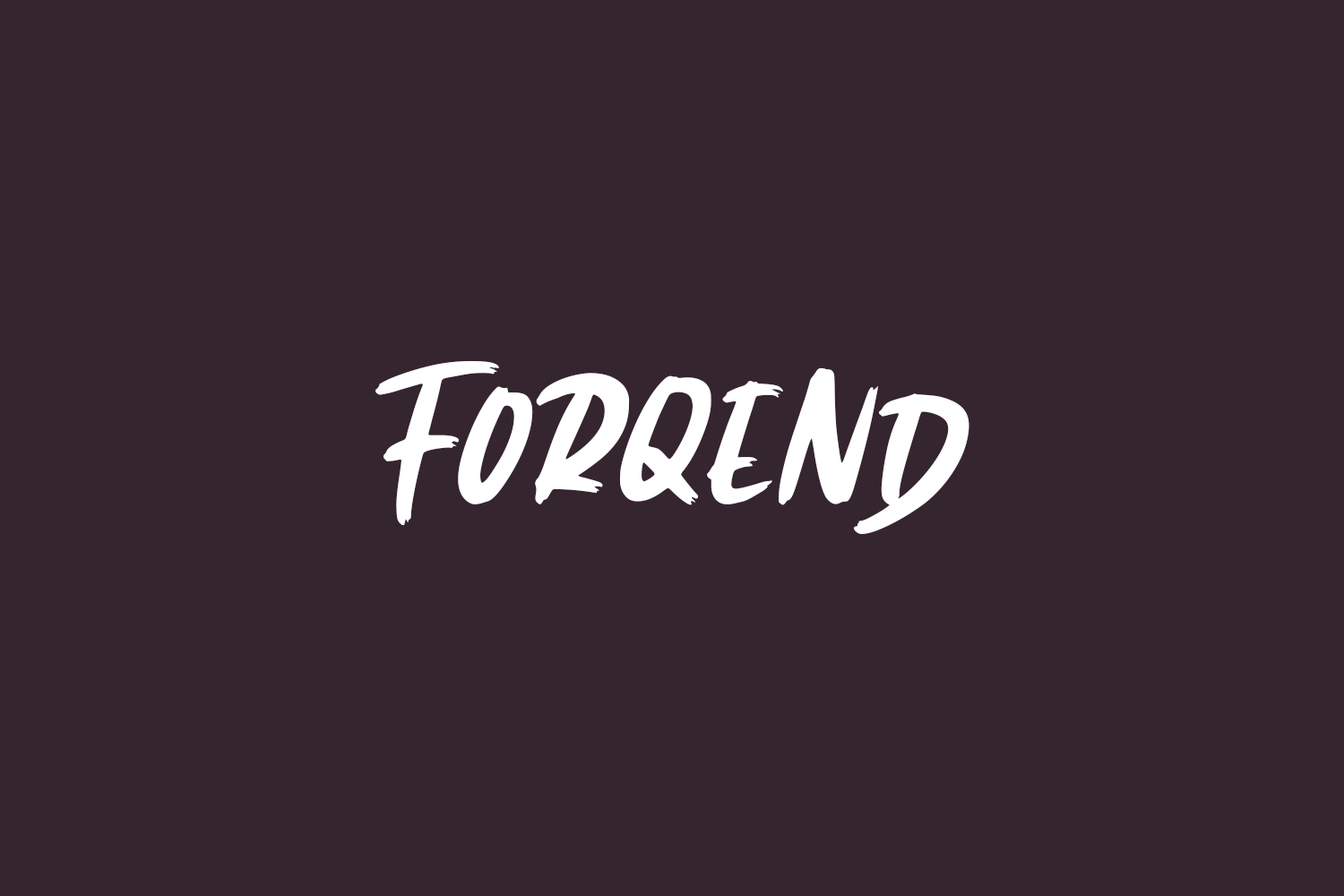 Forqend Free Font