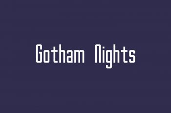 Gotham Nights Free Font
