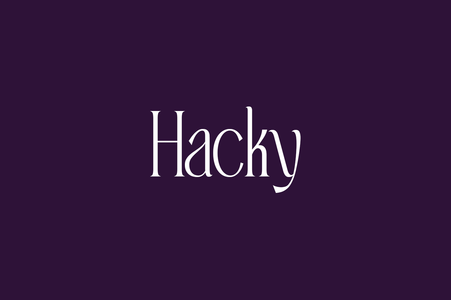 Hacky Free Font