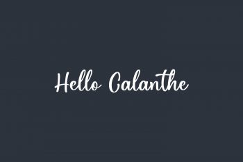 Hello Calanthe Free Font