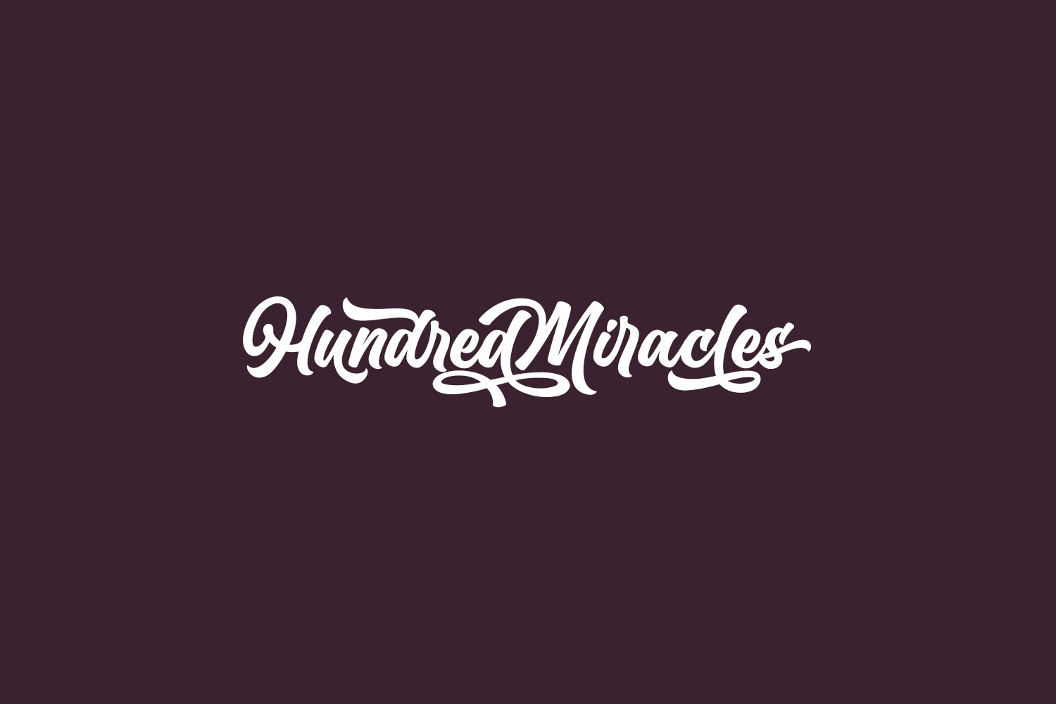 Hundred Miracles Free Font