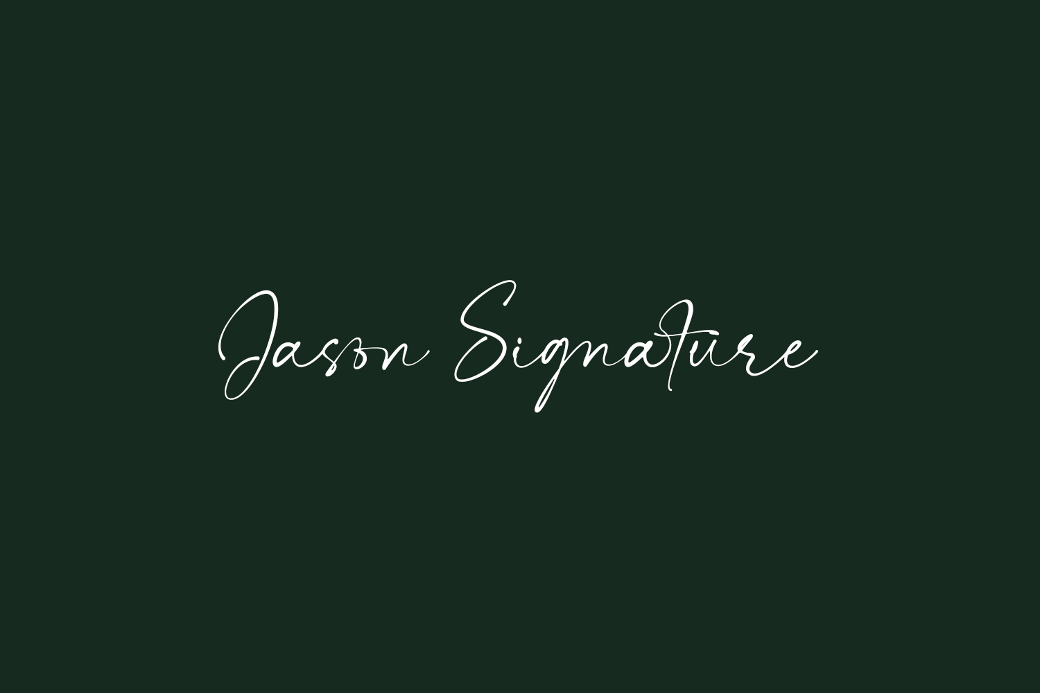 Jason Signature Free Font