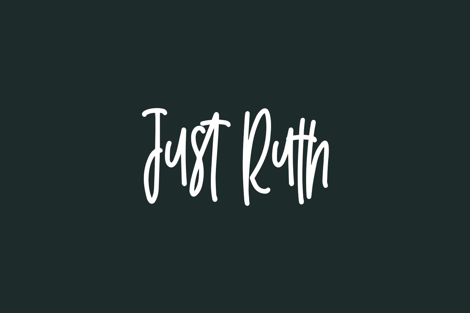 Just Ruth Free Font