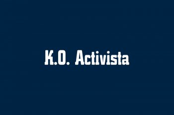 K.O. Activista Free Font