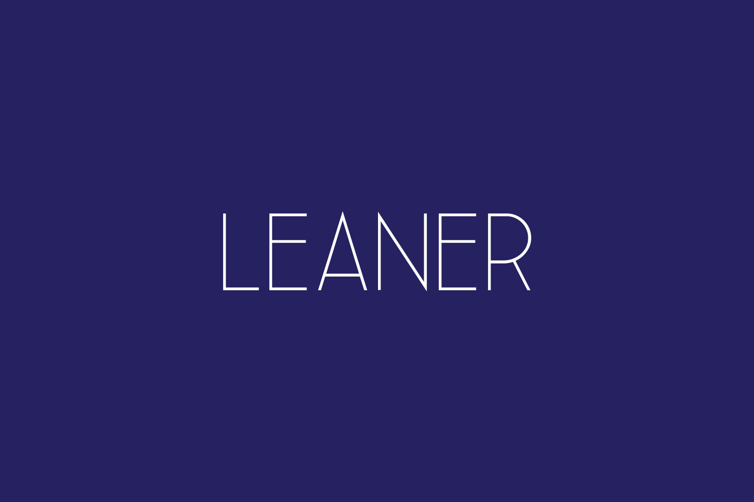 Leaner Free Font