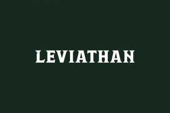 Leviathan Free Font