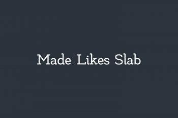 Made Likes Slab Free Font