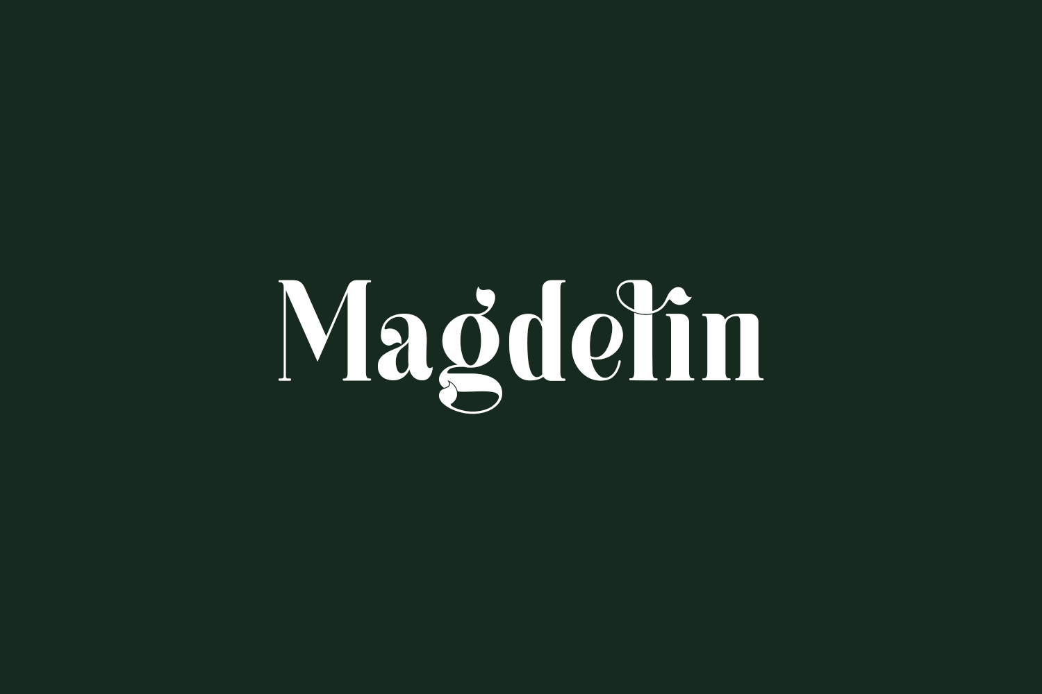 Magdelin Free Font